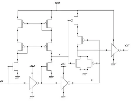 Fig. 1.  MWCMHB level shifter. 