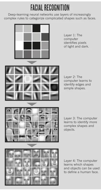 Figure 3: Facial recognition using a deep neural network, demonstrating the multiple 