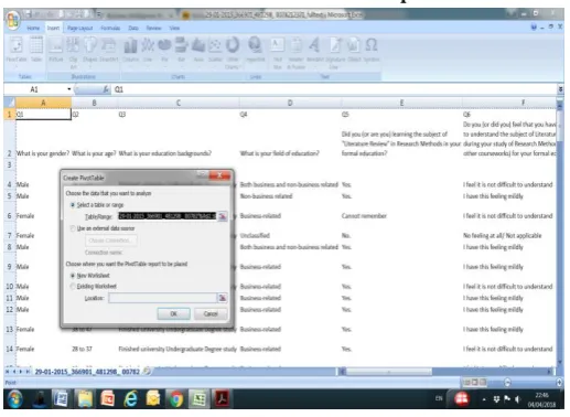 table as a research decision support system - a conceptual note 