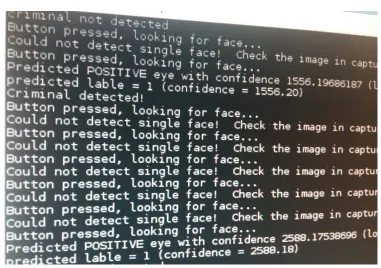 Fig 5: Results on the screen  