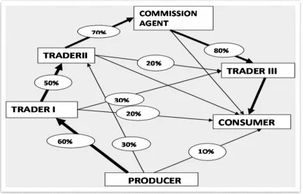 Figure 1: Flow of fodder transactions among different actors in Bihar 