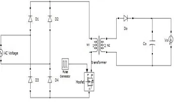 Fig. 1 Conventional flyback converter   