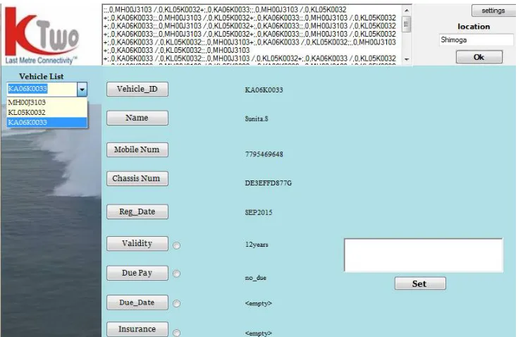 Fig.6Port settings page of PC based application 