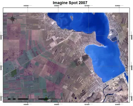 Fig 9. Spot images in 2007 Mostistea area  
