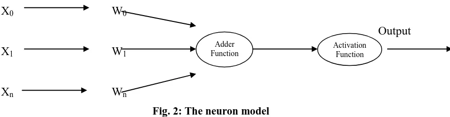 Fig. 2: The neuron model 