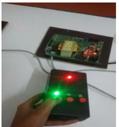 Fig LED status of Remote key 1 press 