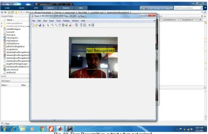 Fig. 9: Face Recognition output when paired.  
