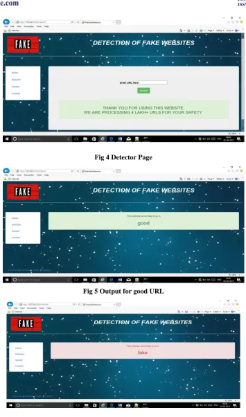 Fig 4 Detector Page 