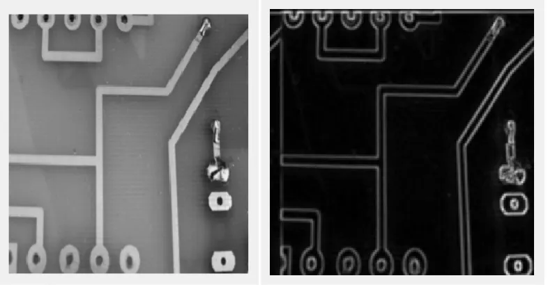 Fig 5: Edge detection output of PCB  