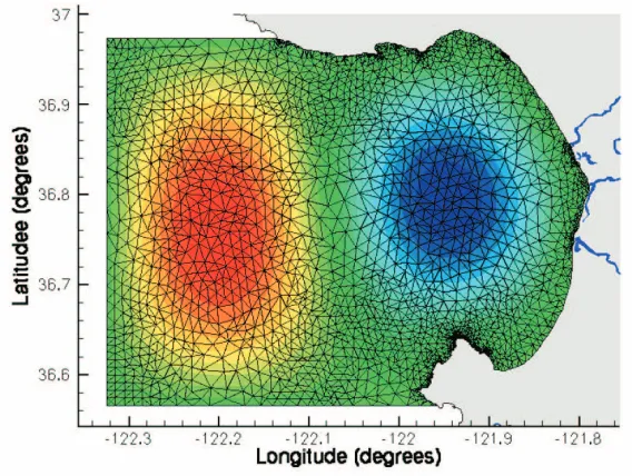 Figure 2.5: Adaptive mesh used for the computation of the 2nd incompressible mode ψ2.