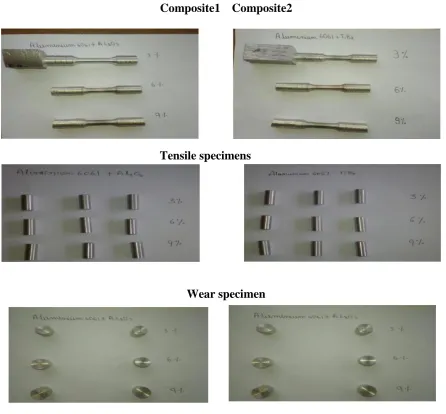 Fig 4: Test specimens 