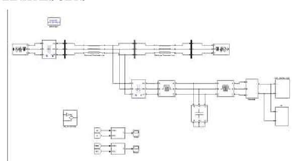 Fig 5.  MATLAB/SIMULINK Diagram of Complete DG (solar/wind) system model with a damping controller and PCC voltage-control system