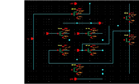Fig 2.2a: Generalised Pseudo Nmos Logic Circuit And Schematic of Multiplexer. 