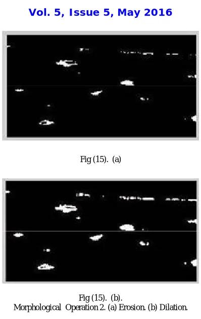 Fig (15).  (b). Morphological  Operation 2. (a) Erosion. (b) Dilation.