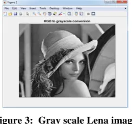 Figure 3:  Gray scale Lena image 