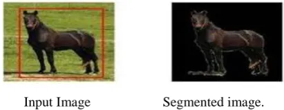 Fig 2:  Segmentation using Normalized Cut 