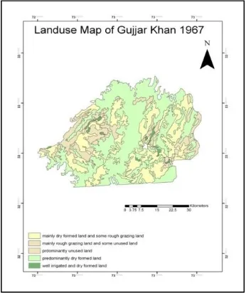 Fig. 3. Land-use of Gujjar Khan in past 