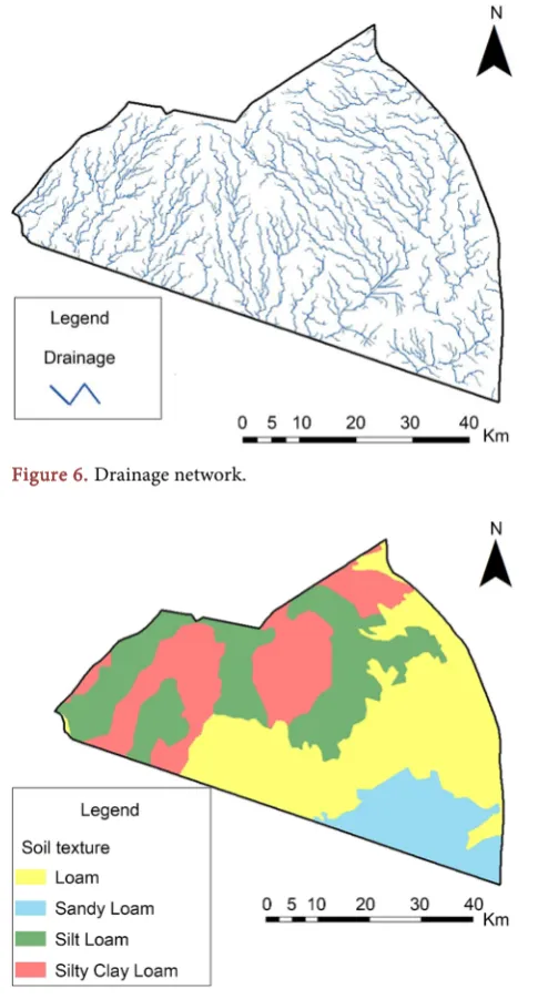 Figure 6. Drainage network. 