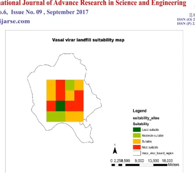 Fig. No. 6 Map of potential landfill sites 