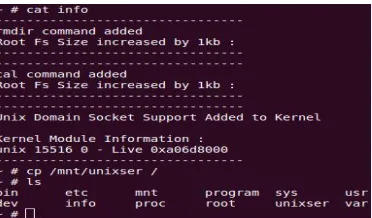 Fig 7. ‘Unix domain socket command’ included   