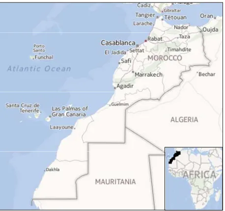 Figure 1. Case study area, (adapted from yahoo maps). 