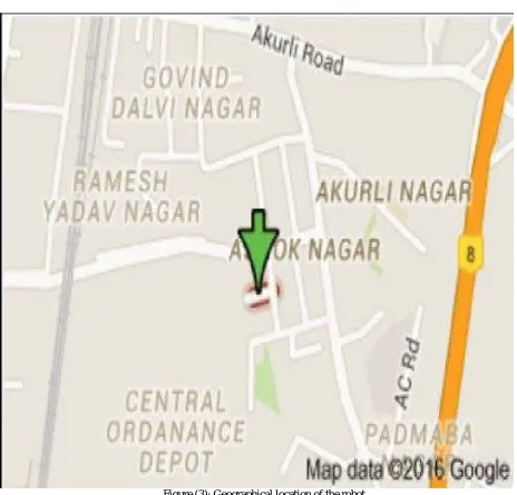 Figure (3): Geographical location of the robot.  