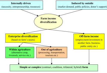 Figure 2. Approaches to farm income and enterprise diversification 