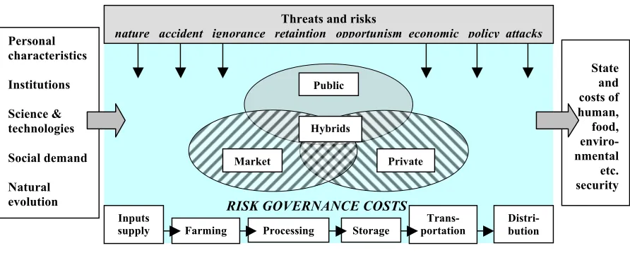Figure 1. Generic risks, factors, stages and modes of risk governance in agri-food sector 