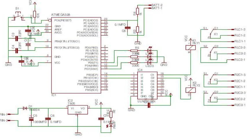 Figure 4: Circuit diagram of Battery control and protection circuit   