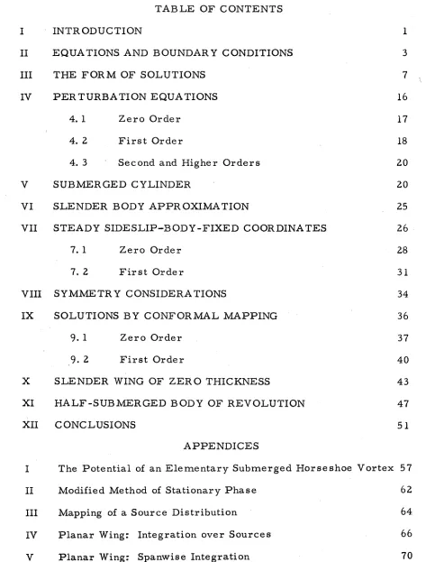 TABLE O F  CONTENTS 