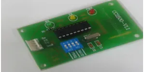 Fig 5.1 shows CC2500 RF Modem is a transceiver module which provides easy to use RF communication at 2.4 Ghz