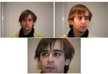 Figure 1: Sample Face Images showing variation in pose and scale from UBIPr Dataset [7] 