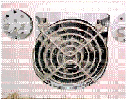 Figure 3. Electric fan controlled by ECS of an industrial machine contaminated by dust and chemical agents
