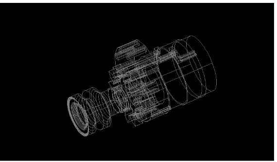 Fig. 9 AutoCAD simulation of Alternator 