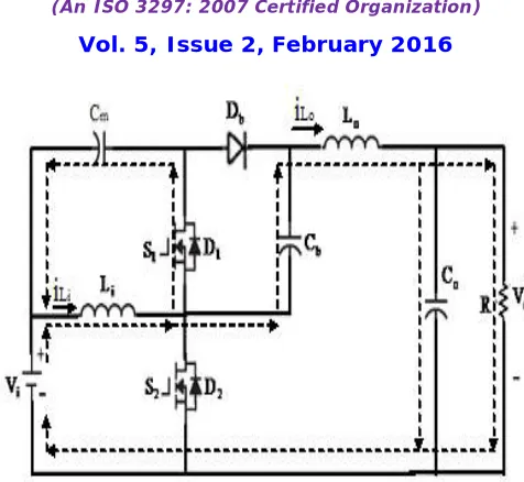 Figure 2. Mode 2 Operation of the Proposed Converter 