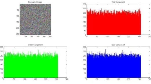 Figure (8) Original Image with Components Histogram 