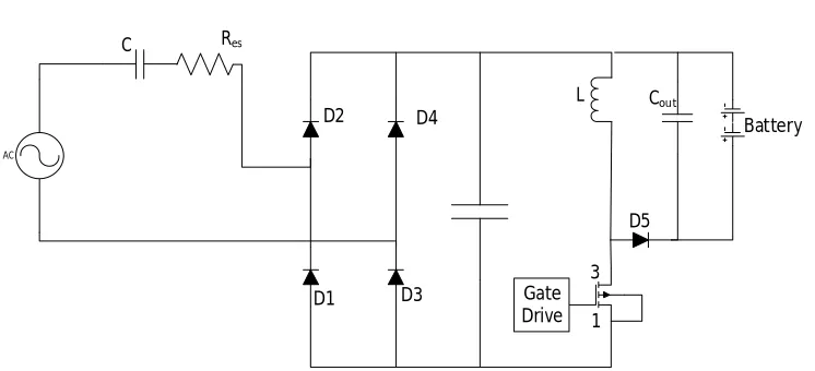 Fig. 13 Buck Boost Converter for Piezoelectric Micro-Generator  