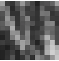 Figure 2.10: A low resolution bitmap image with 12 × 12 pixels.