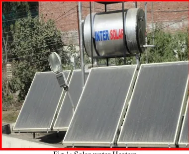 Fig 1: Solar water Heaters 
