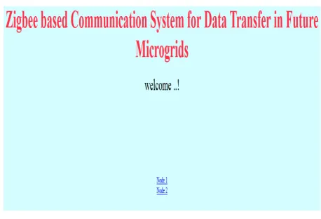 Fig 5: System Web welcomes Page. 