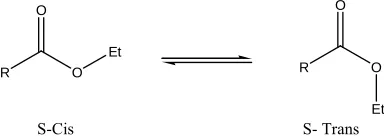 Figure 1. General structure for Rotamers of Esters. 