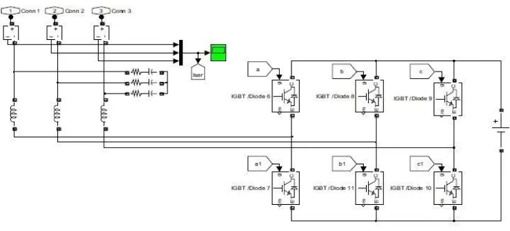 Fig 4: Simulink model of a system with DVR  