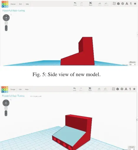 Fig. 5: Side view of new model. 