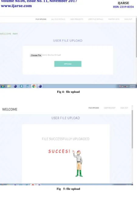 Fig 4:  file upload 