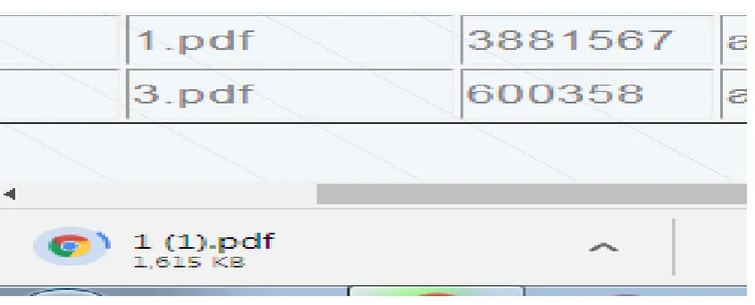 Fig 11 :file downloaded 