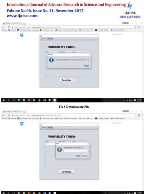 Fig 8 Downloading File 