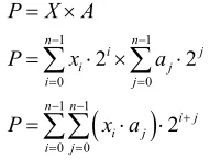 Figure 5. Adding 9-operands using WCSA. 