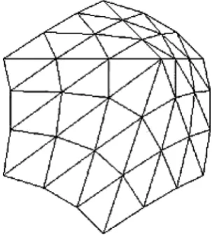 Figure 4. Visualization of 2-dimensional space including curvature. 