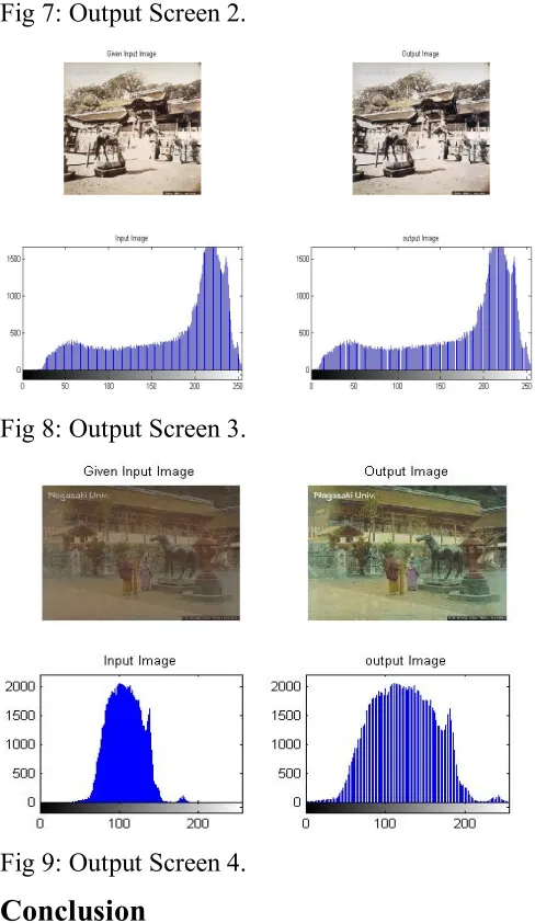 Fig 7: Output Screen 2. 