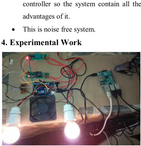 Fig 4: System experimental Circuit. 